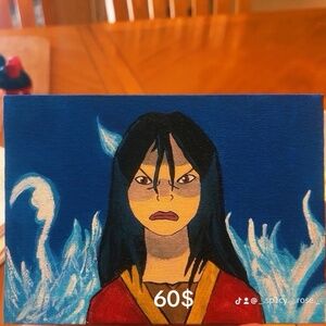 Azula (Avatar last Airbender) painting by me!